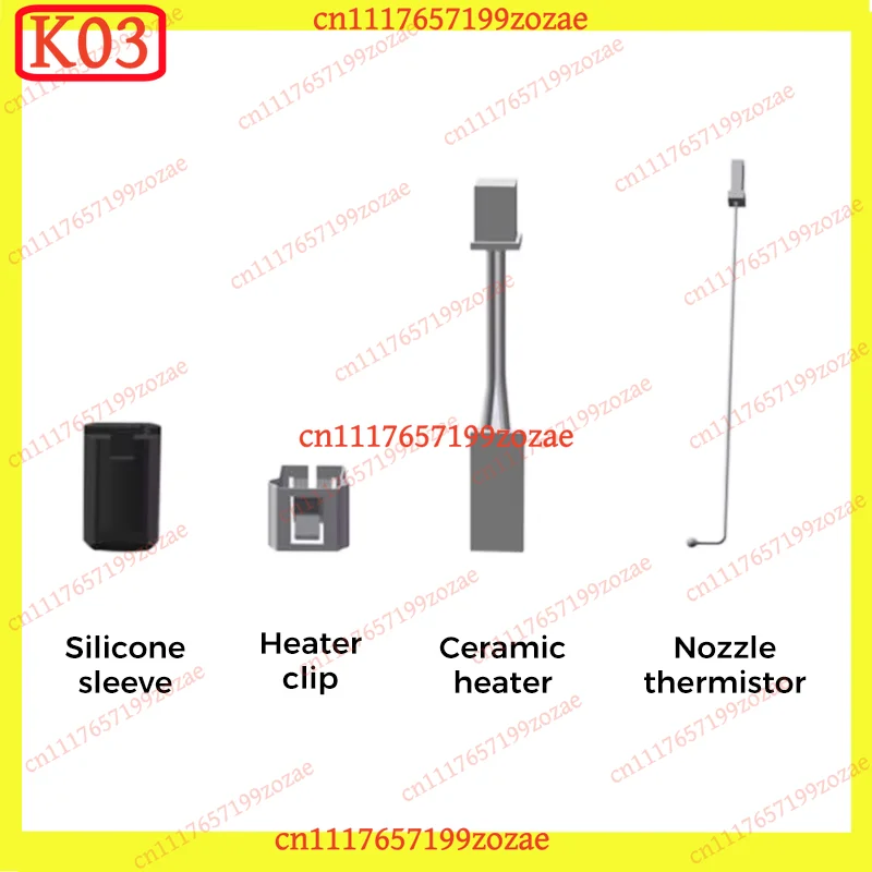 Extruder Replacement Kit Heater Silicone Sleeve Clip Thermistor Set 3D Printer Spare Parts For Sovol SV08