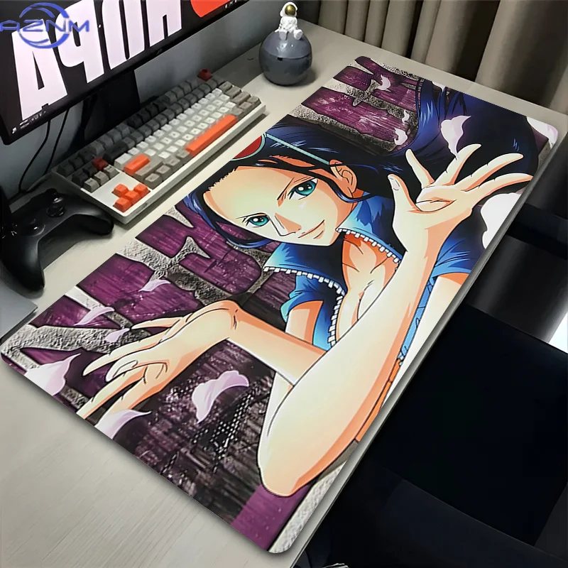 Extra Gaming Mouse Pad O-one P-piece Nico Robin Computer Gamer xxl Laptop Keyboard Carpet Mouse Mat Non-Slip Rubber Table Rug