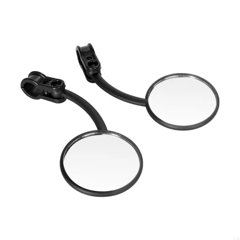 M76E Motorrad-Lenkerspiegel-Set, 22-mm-Lenker-Clip-On-Spiegel mit runden Köpfen, Metallschaft und manueller Winkeleinstellung – Detail 10