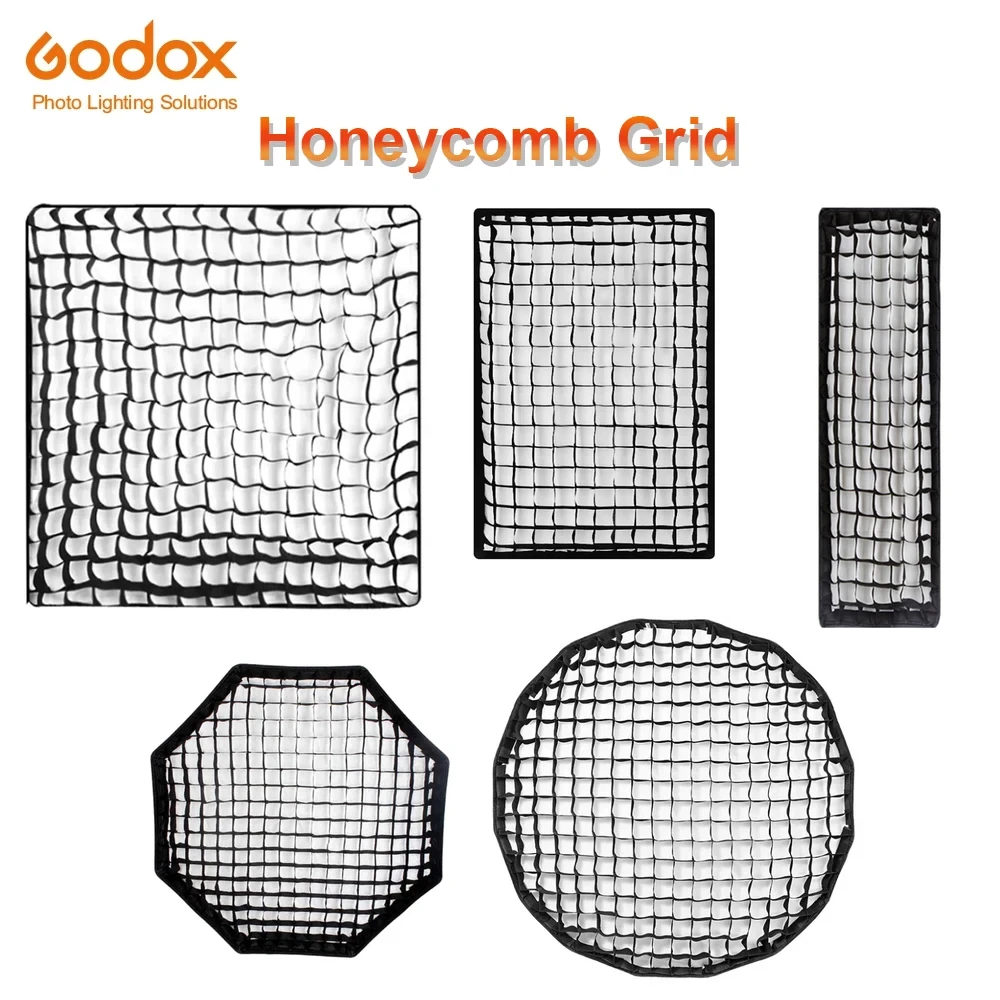 Godox Original Honeycomb Grid for Octagon Square Rectangle Hexadecagon Deep Parabolic Softbox for 30* 40 50*70 55 60 65 22*90CM