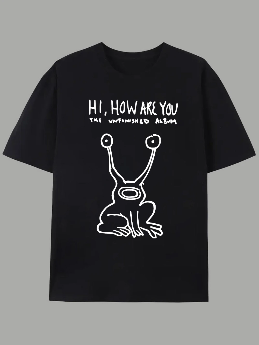 ¿Camiseta casual de manga corta de verano para hombre y mujer con rana ¿Qué es arriba? Camiseta unisex con cuello redondo y estampado gráfico