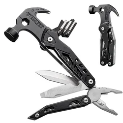 Szczypce wielofunkcyjne Multitool młotek z pazurem narzędzie ze stali nierdzewnej Outdoor Survival przecinak do drutu nóż kempingowy klucz narzędzia ręczne