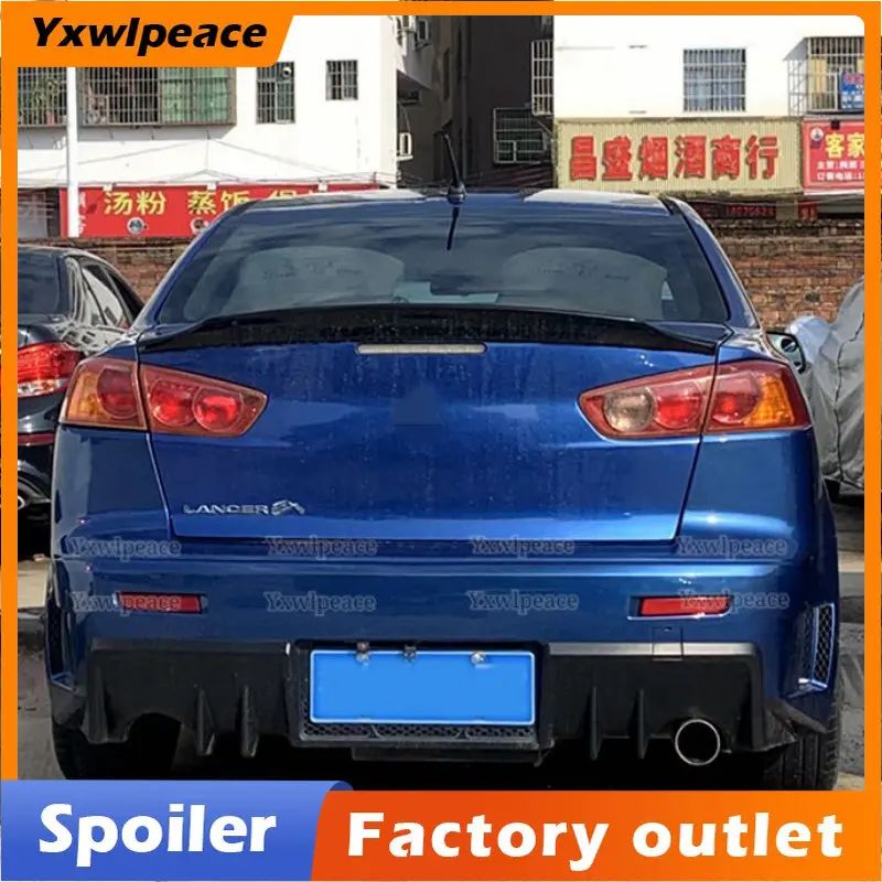 

For Mitsubishi Lancer EX Evo Spoiler 2008-2015 ABS Plastic Unpainted Color Rear Trunk Lip Spoiler Wing Body Kit Accessories