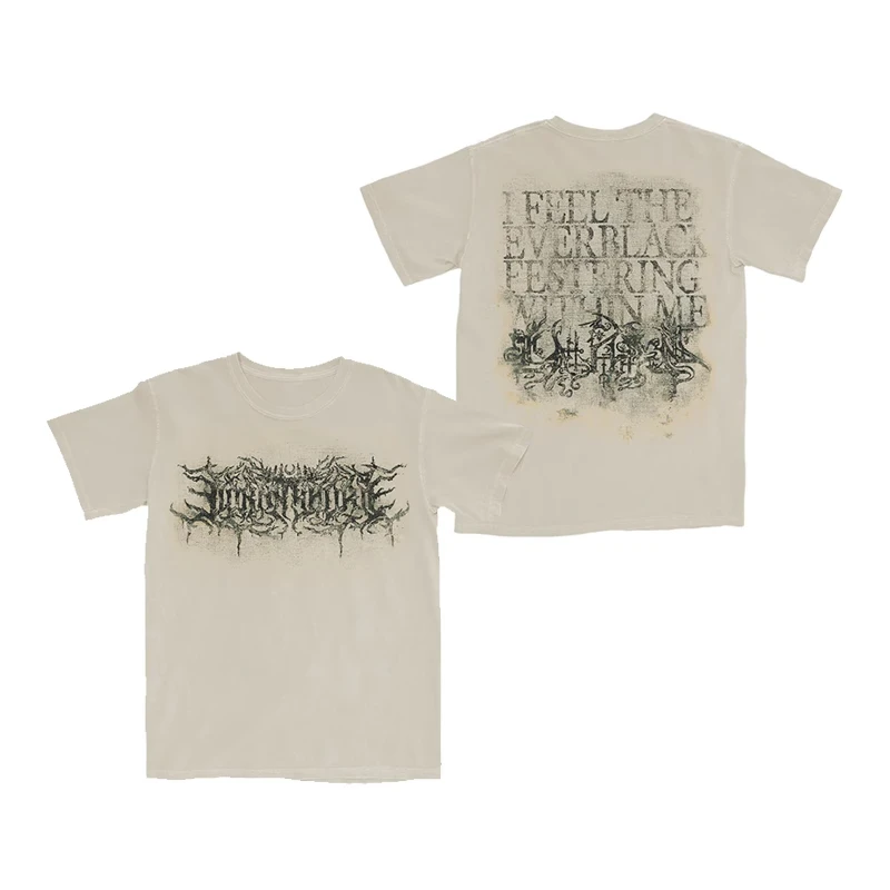 LORNA SHORE Rona Coast Band Gothic Metal Core Dark Rock American Print Pure Cotton Men's and Women's Large Size T-Shirt