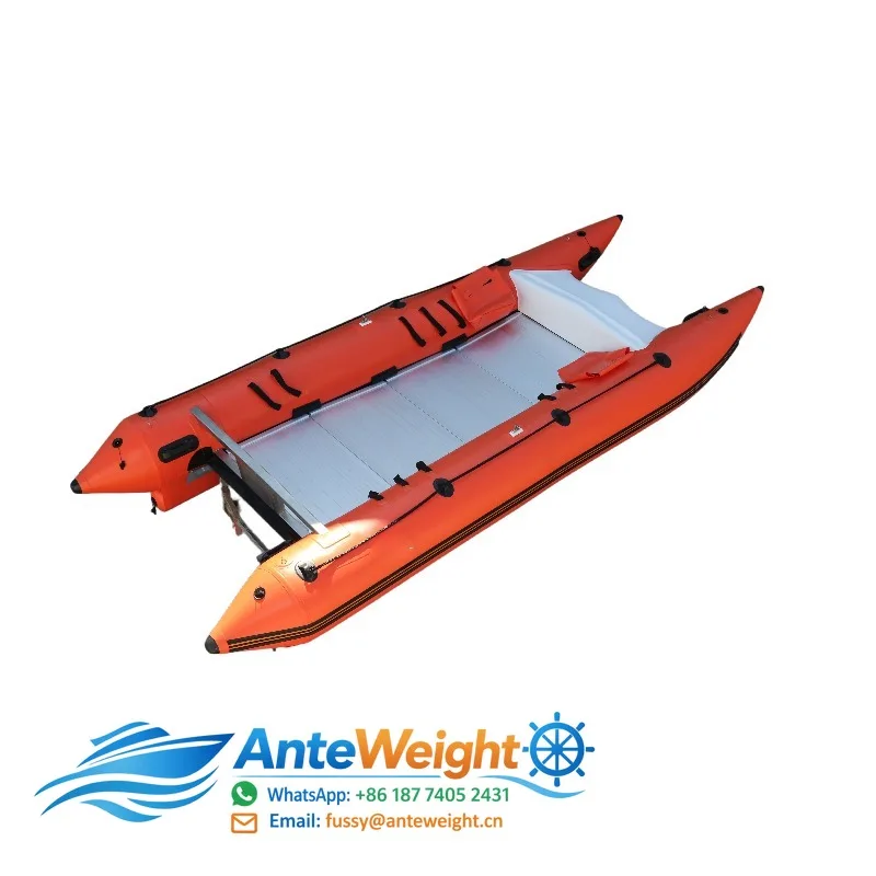 Inflatable Boat With Outboard Motor Catamaran Fishing Boat Inflatable Yacht Boat