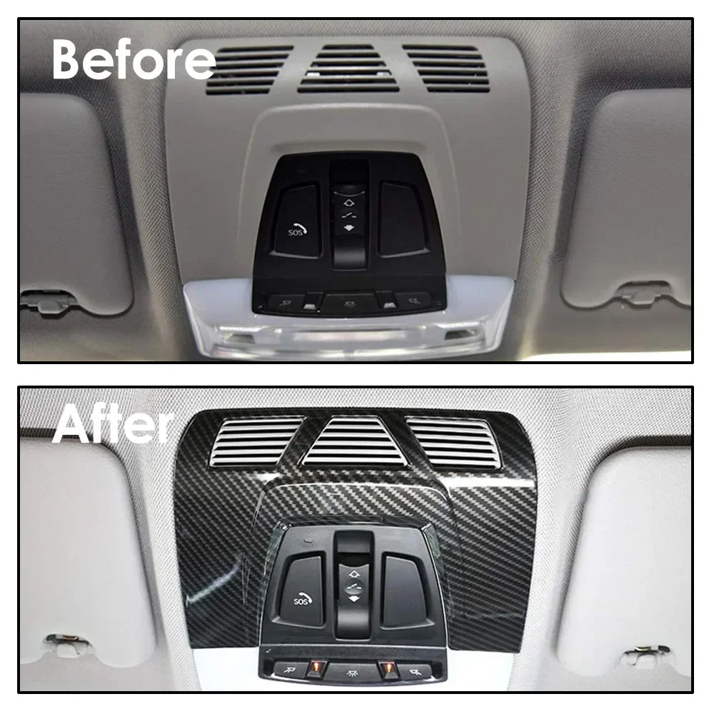 Car Interior Reading Lamp Decorative Panel For BMW 1 2 3 4 Series X1 X2 X5 X6 F30 F22 F34 F36 F48 F47 F15 F16
