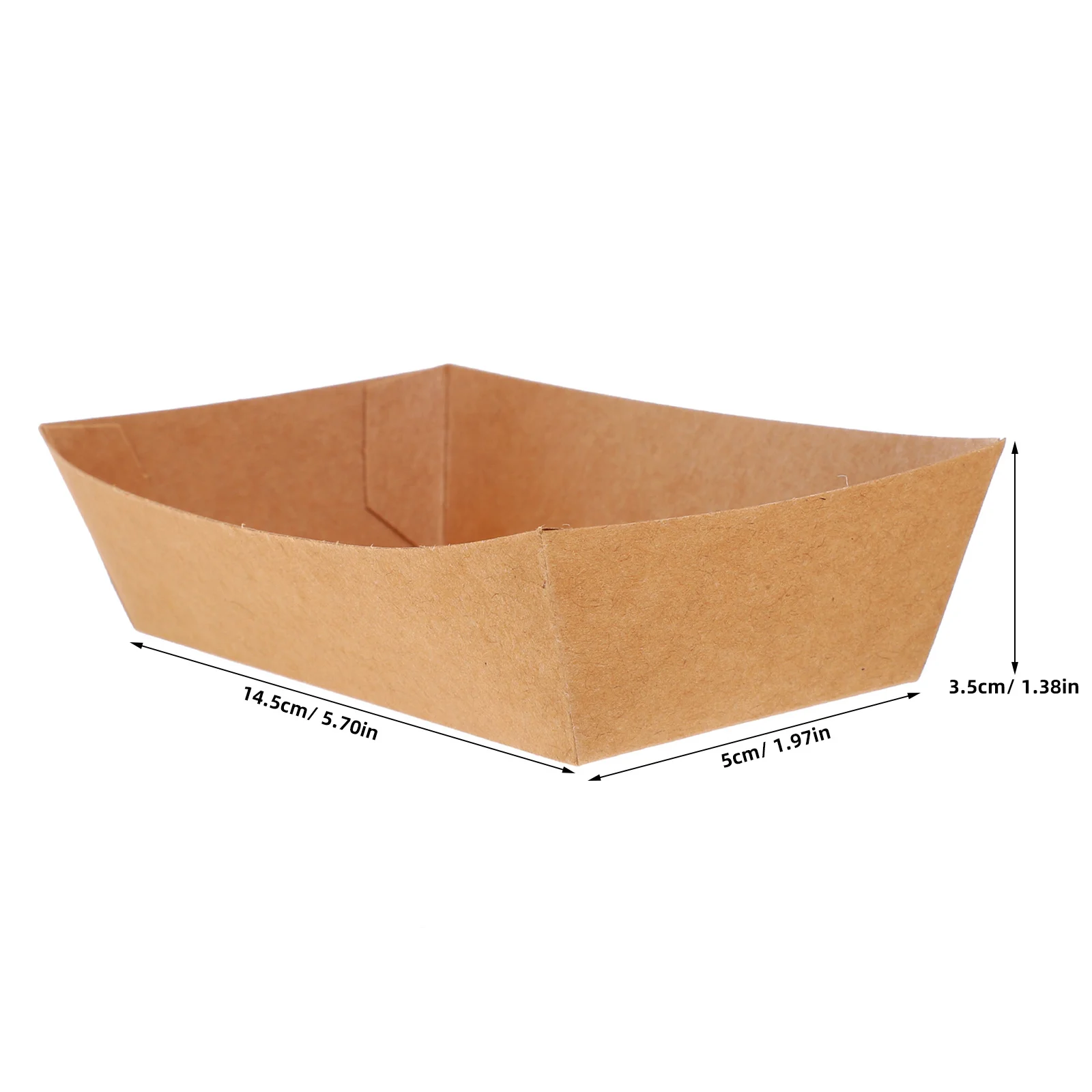 100Pcs Disposable Paper Food Boats Appetizer Plates Serving Trays Picnic Snack Party Food Plates Disposable Serving Trays