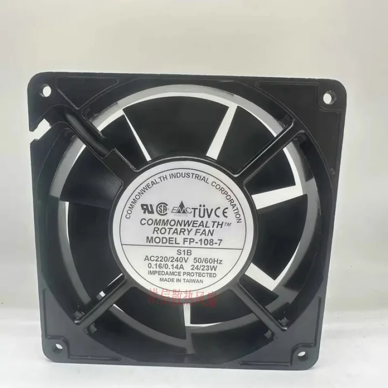 

HJY 1-piece FP-108-7 AC220/240V 0.16/0.14A 127mm AC fan 127*38mm