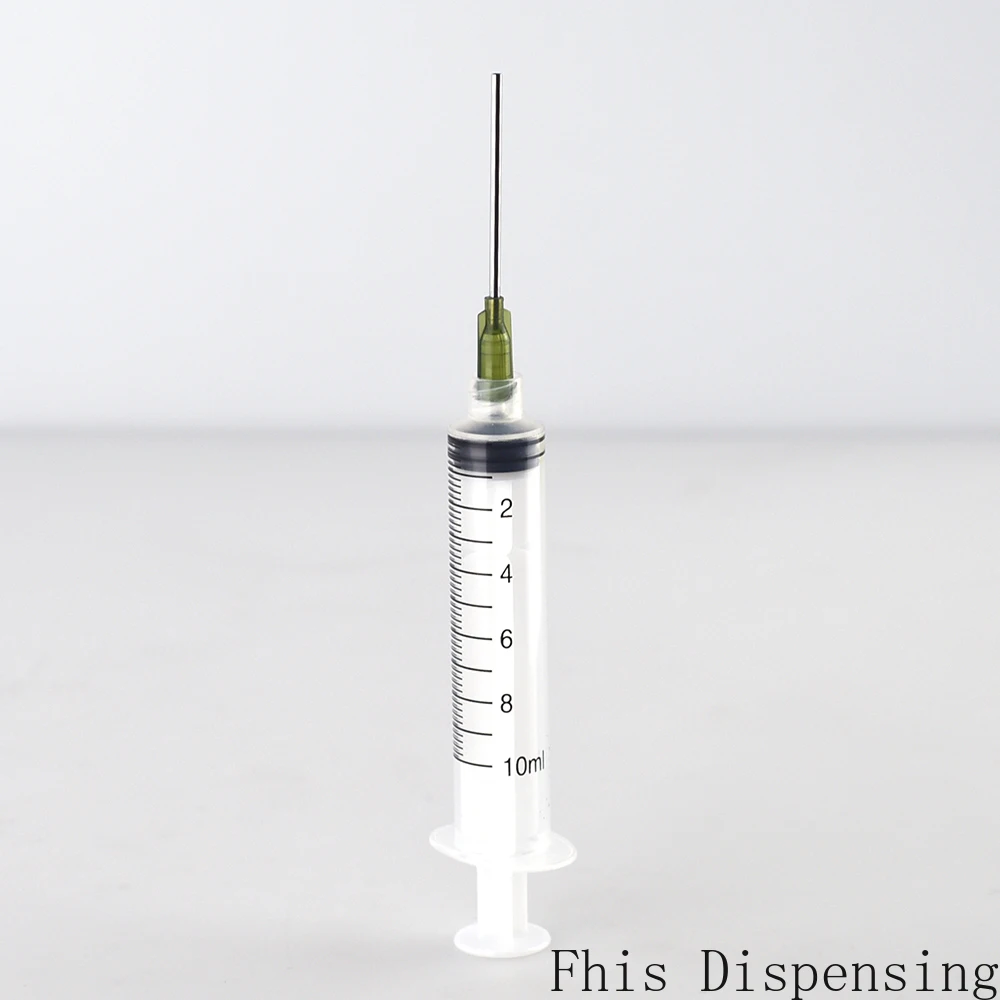 10ml 精密シリンジ シリコーンニードルカバー 排泄しないでください 接着剤 2 個パック