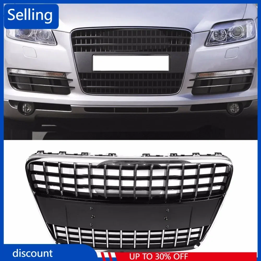 Front Bumper Grille Hood Grill for Audi Q7 2010 2011 2012 2013 2014 2015 AU1200127 car styling For Q7 Style Car Accessories fast