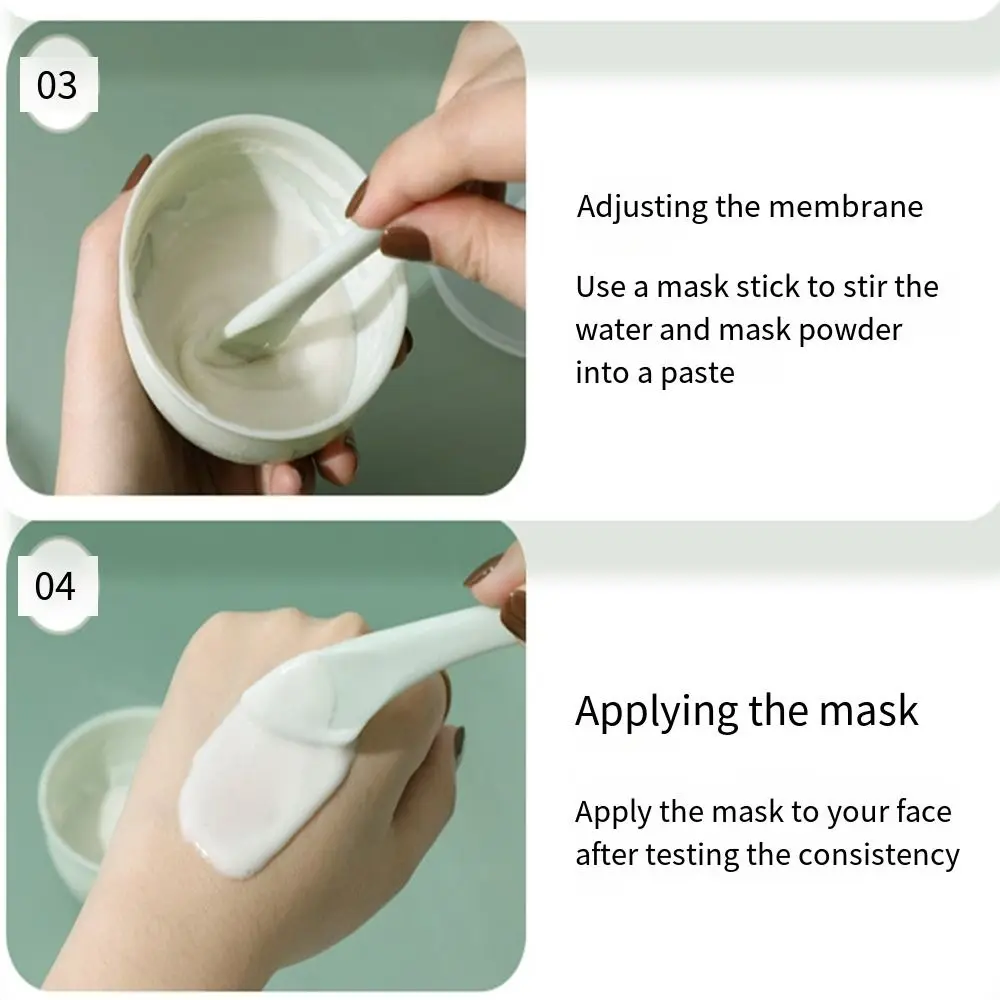 หน้ากากใบหน้าสีเขียวชุดชามผสม Skin Care ทนทาน Facial Mask Applicator ผสมผัดไม้พายช้อนวัดชุด DIY เครื่องมือความงาม