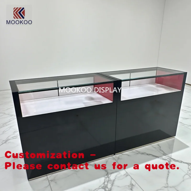

custom.High-End Style Jewelry Showcase Kiosk with Premium Glass Materials