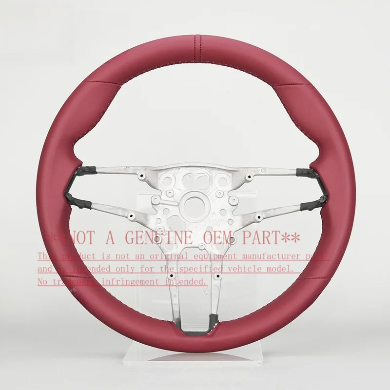 For Porsche Steering Wheel Horn Cover 19-22 911 Panamera Macan Taycan High End Full Leather Horn Shell Decorative Cover
