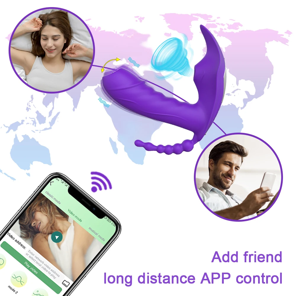 Vibrateur de Clitoris pour femme, télécommande sans fil, application Bluetooth, stimulateur de Clitoris, gode vibrant, jouet sexuel pour Couples