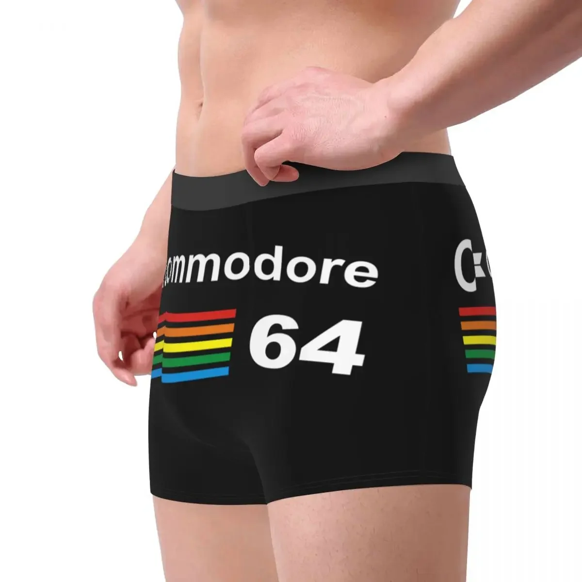 Commodore 64 Computer Underwear Men Print Custom C64 Amiga Computer Geek Nerd Boxer Briefs Shorts Panties Breathable Underpants
