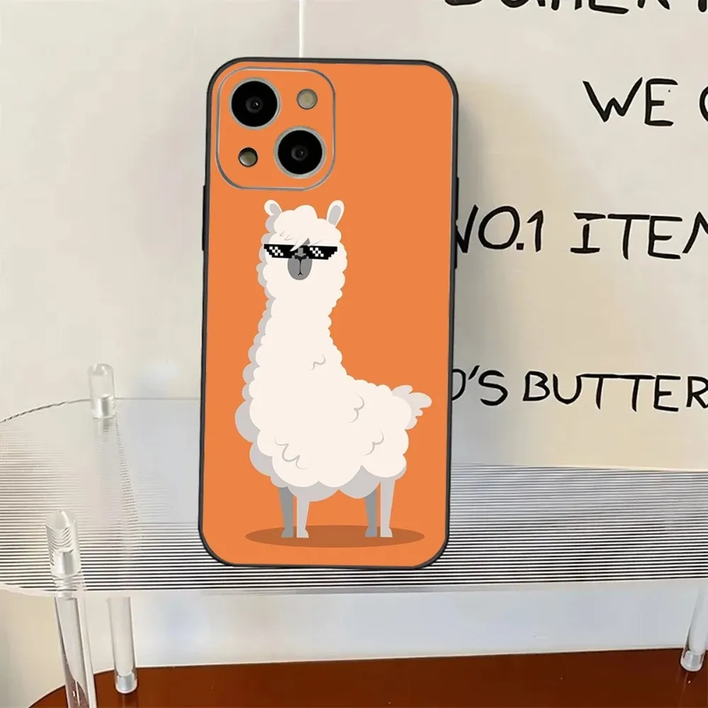 Cute and funny alpaca Lama alpacos Phone Case For iPhone 11,12,13,14,15,XS,XR,X,Mini,Pro,Max,Plus Shell