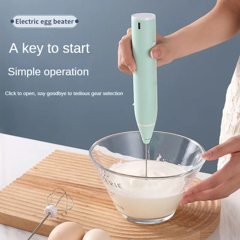 USB electric mixer, milk frother, handheld coffee machine, 3-speed cream maker, household kitchen food mixer, blender
