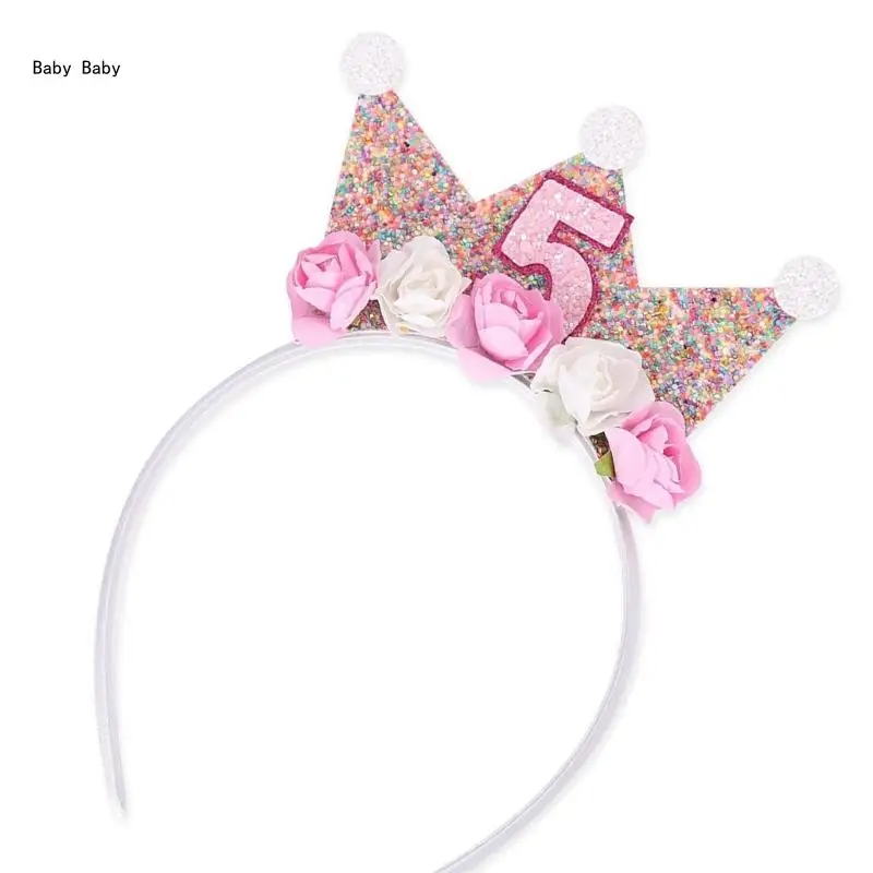 Baby Sequined Fun Hairbands Birthday for Photo Studio Photo Props Q81A