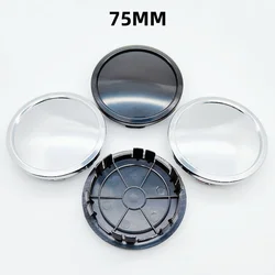 4pcs 75mm New Style Blank Car Wheel Center Caps Rim Hubcaps Cover Styling Accessories for Mercedes 65mm Emblem Logo Car Stickers