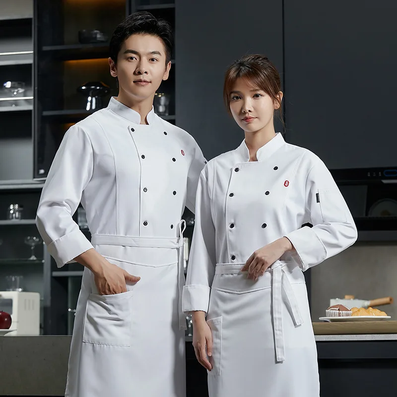 Nongjiale Hotel Chef Overalls Long Sleeve Autumn Winter Bread Cake Shop Baker Uniform Decoration Master Outfit