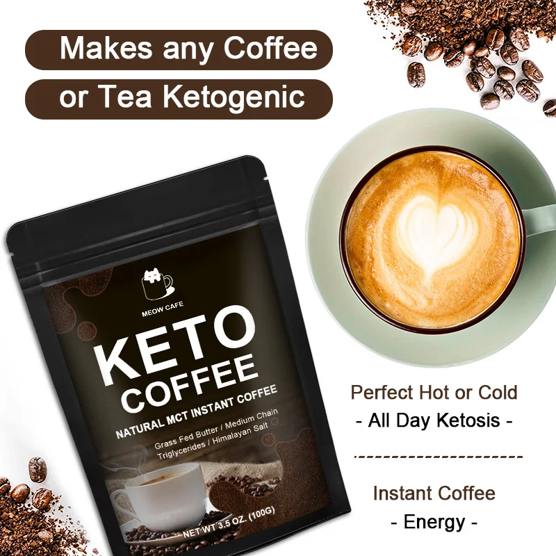 50G Keto Coffee Slimming Product Fat Burning Body Belly Waist Losing Weight Loss Cellulite Slim Beauty Tool Product