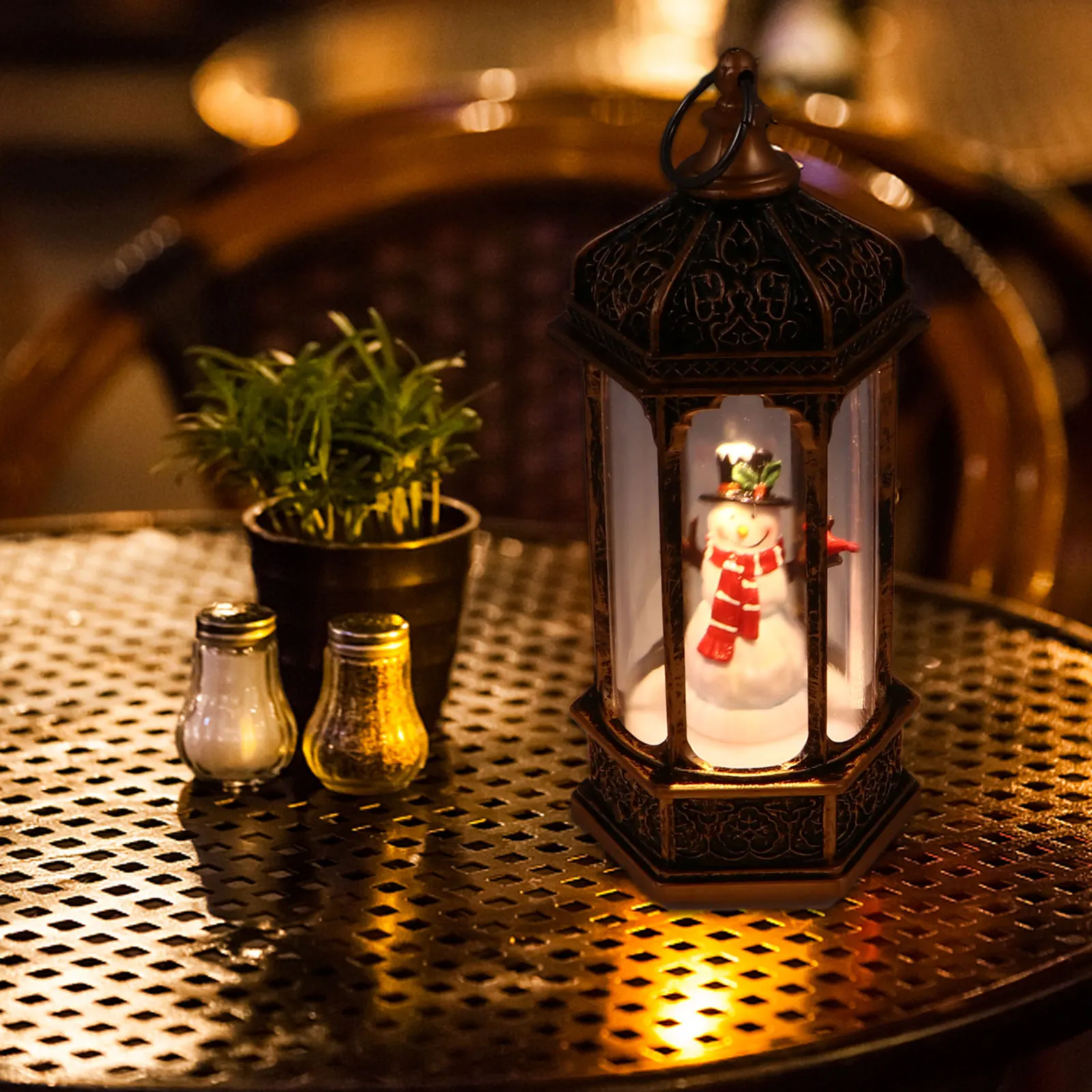 

Retro Vintage Christmas Light Decorative Night Lamp Desktop Lamp for Home Xmas Tabletop Illumination Retro Christmas Light