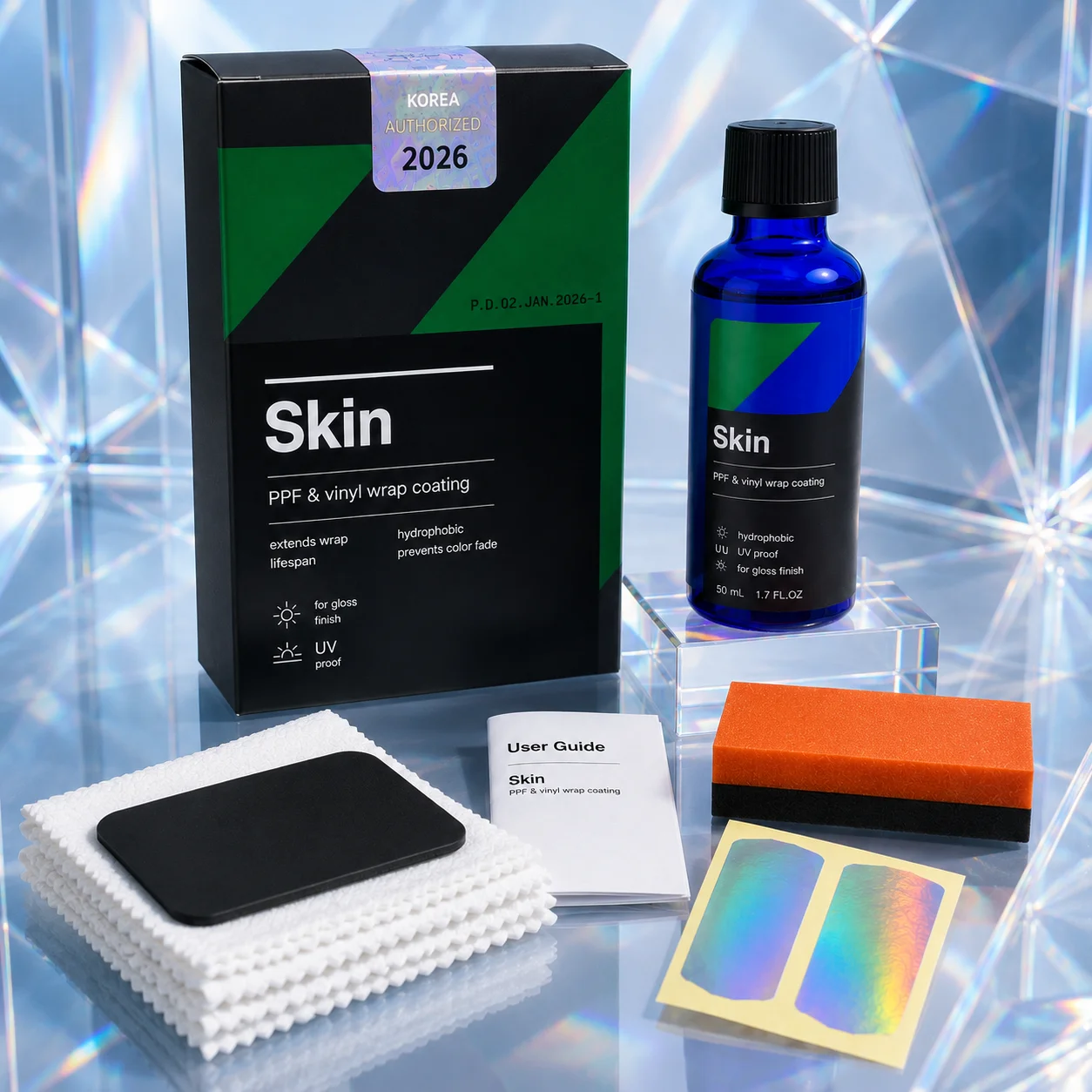 

CQUARTZ Skin 50Ml PPF & Vinyl Nano-Coat - UV Protection for Wrapped Vehicles with Vinyl Film,UVA & UVB Resistant