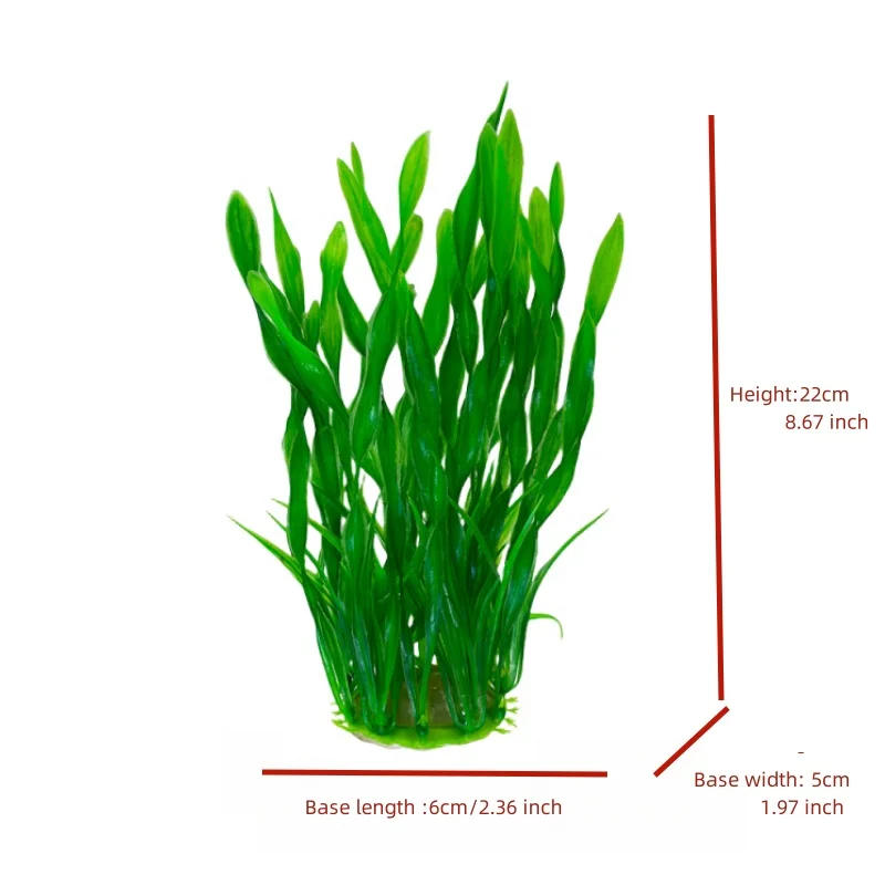 ديكور حوض أسماك الخيزران المائي ، عشب مياه محاكي ، نبات تصنعه بنفسك