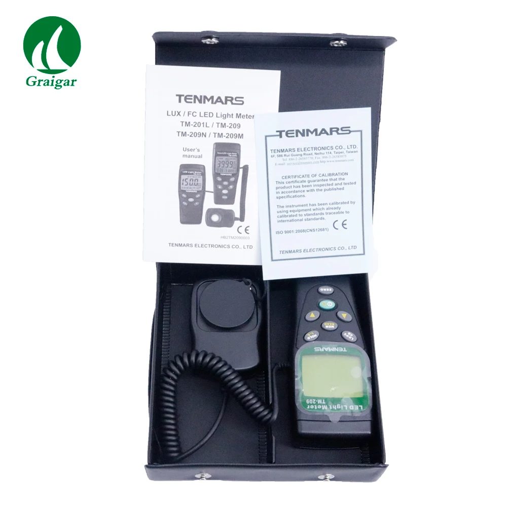 FOR TM-209 Tester LED Lightness Meter Digital LED Light Level Meter 400,000