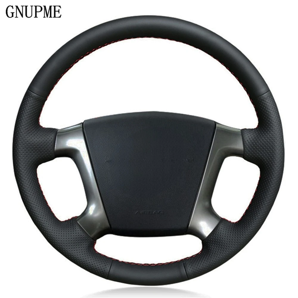 Hand-stitched Black Artificial Leather Car Steering Wheel Cover for Chevrolet Epica 2006 2007 2008 2009 2010 2011 2012 2013