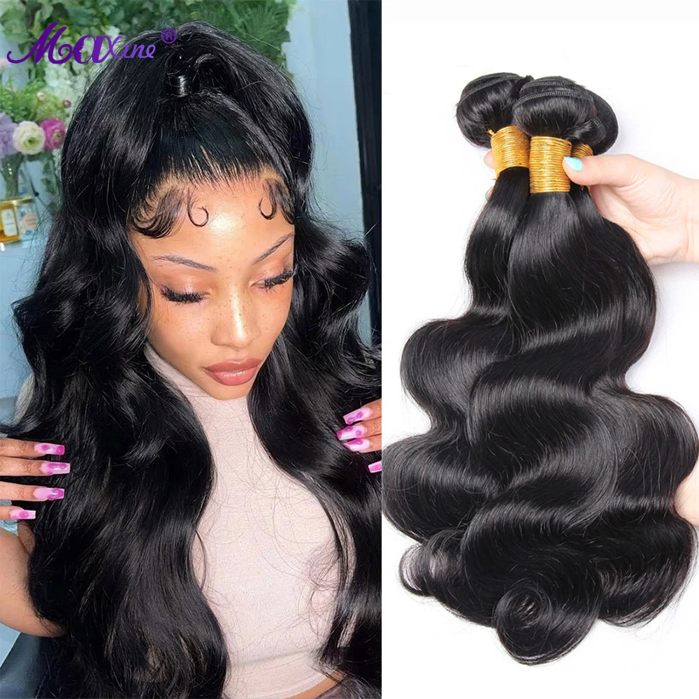 

12A Peruvian Body Wave Human Hair Bundles 100% Remy Hair 1/3/4 Bundles Human Hair Natural & Thick End Weaving Hair Extensions