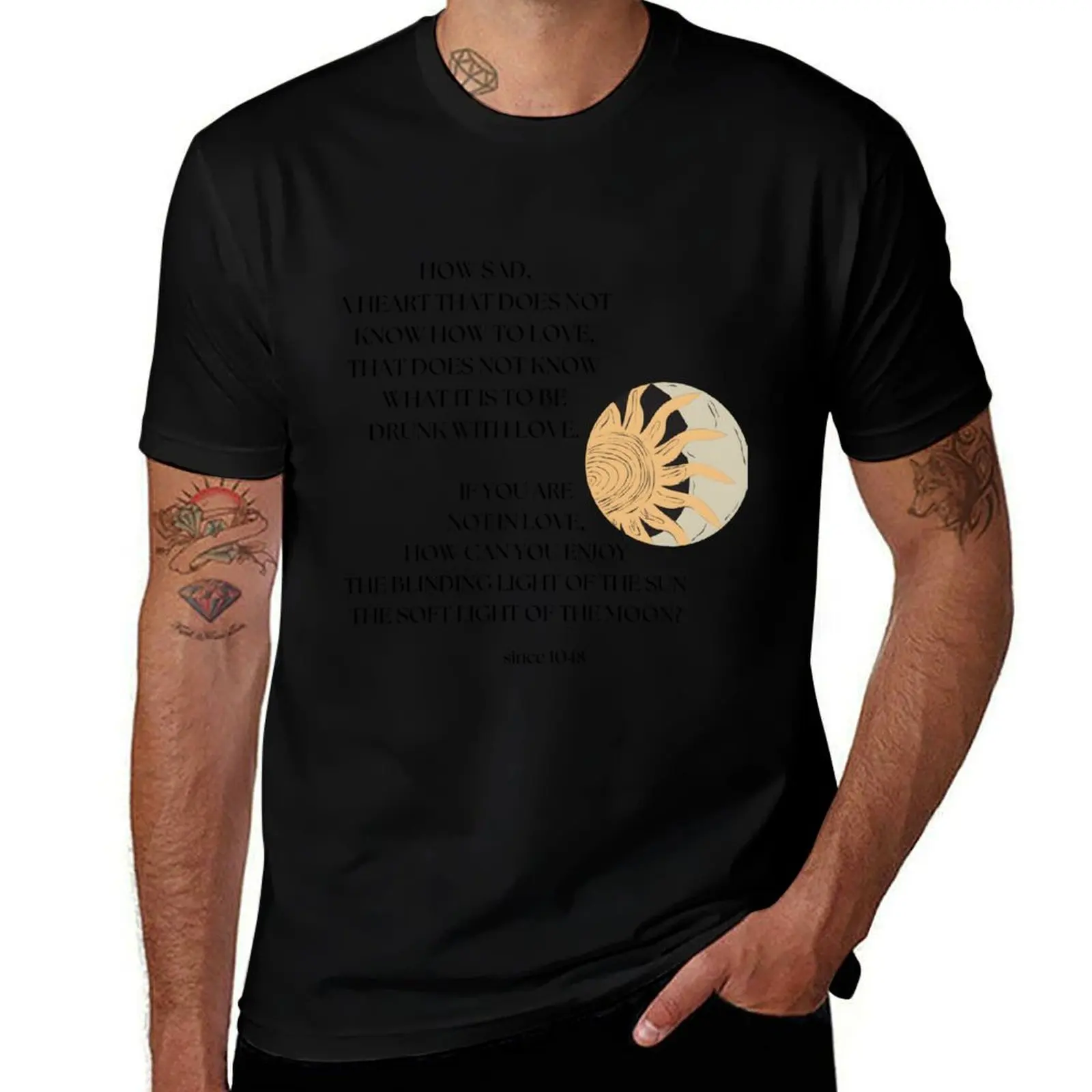 

How sad - Omar Khayyam T-Shirt oversizeds custom t shirt custom t-shirts summer shirt t shirts for men pack
