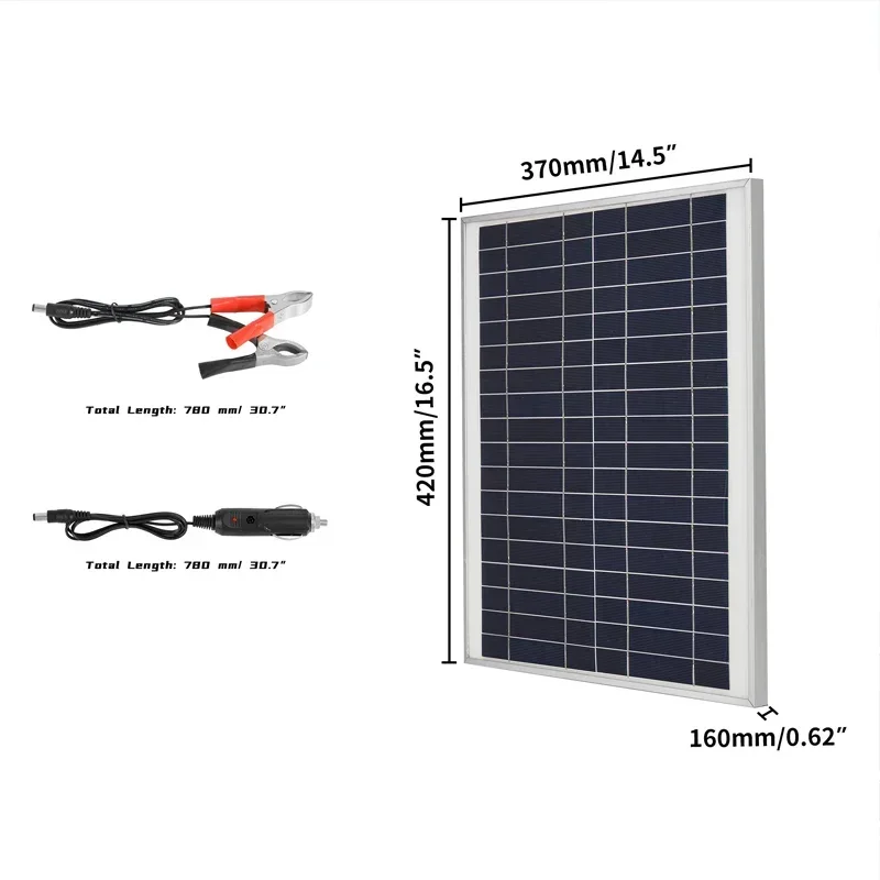 300W Solar Panel Kit Portable 12V Monocrystalline Aluminum Frame Dual USB Outdoor Solar Cell Power Bank for Phone Laptop Camping