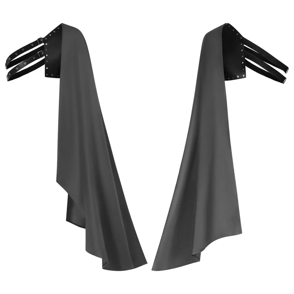 ชุดคลุมคอสเพลย์นักรบโรมันยุคกลางสำหรับผู้ชาย ชุดฮาโลวีน งานปาร์ตี้ธีมซามูไร ผ้าคลุมไหล่ครึ่งตัว