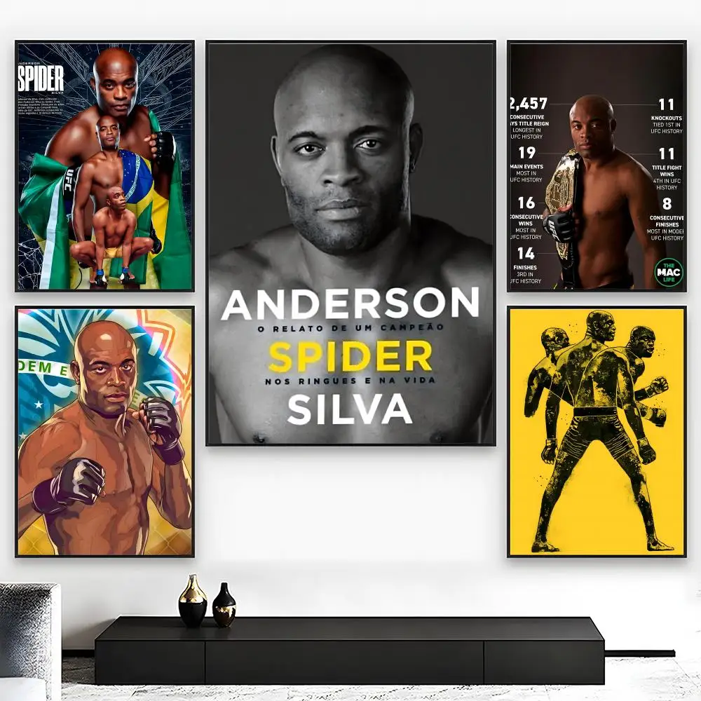 MMA Boxing A-Anderson Silva ufc Poster High-Grade Poster For Home Room Bar Cafe Decoration Art & Present