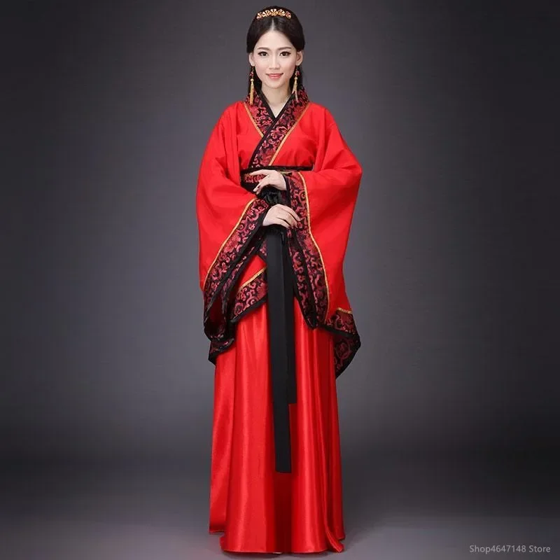 Hanfu ชุดเต้นประจำชาติจีนสำหรับผู้ชายโบราณชุดชุดจีนโบราณคอสเพลย์สำหรับผู้หญิงชุด Hanfu