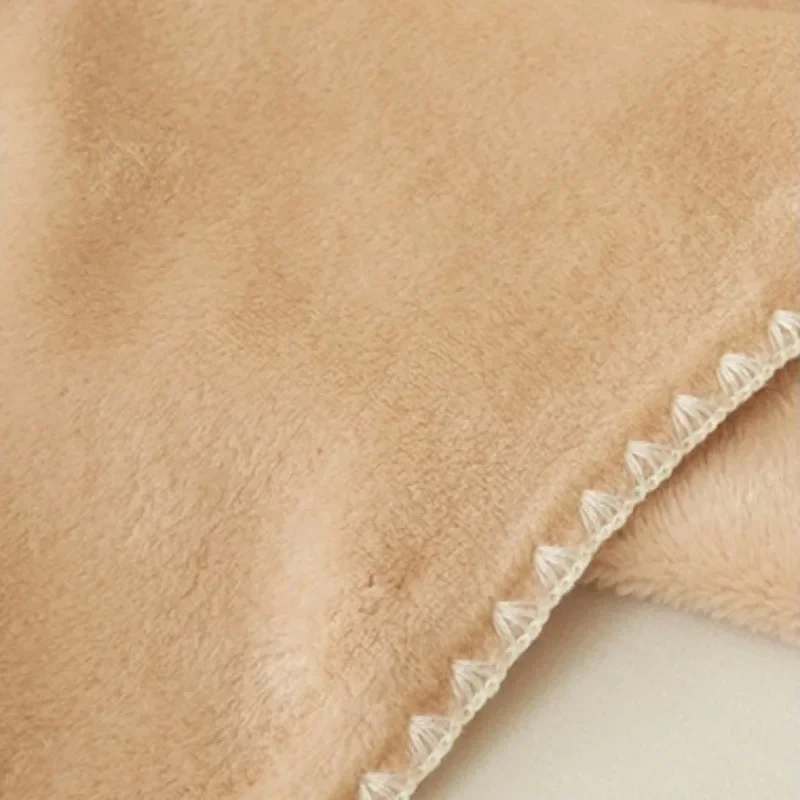 Double Sided Milk Velvet Blanket Solid Color Silky Warm Bed Sheet for Autumn Winter Work Office Nap Shawl Multi-purpose Blankets