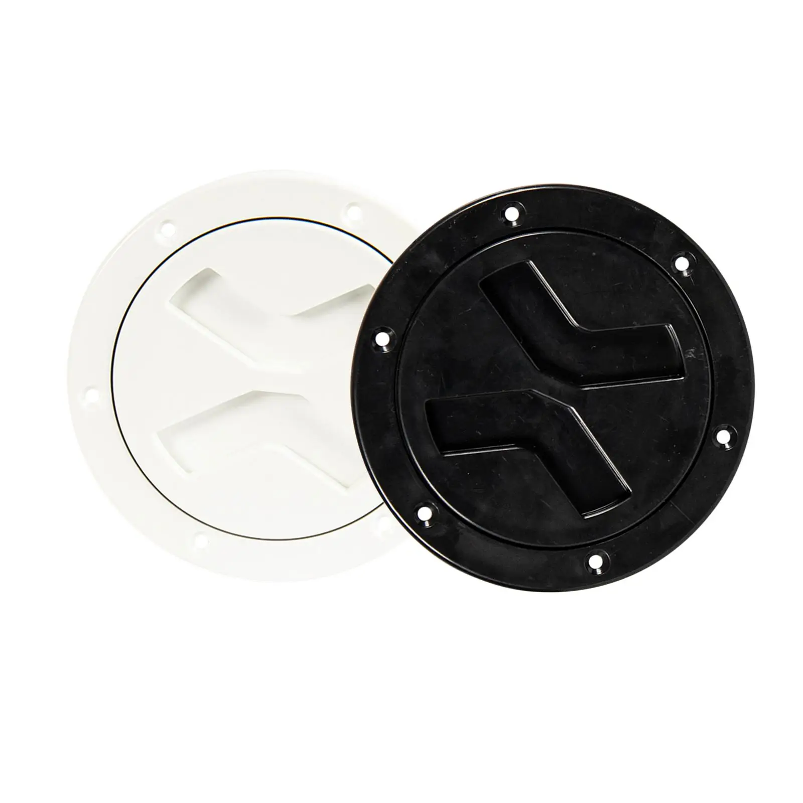 Marine Boat 4 inch Access Port Cover Out Deck Plate O-Ring Sealed Inspection Cover Fit for Anti Aging ABS Material