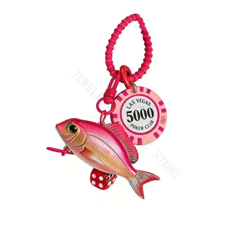 R7UF Artistic Ocean Theme Keychain with Glittering Functional Strap Gift