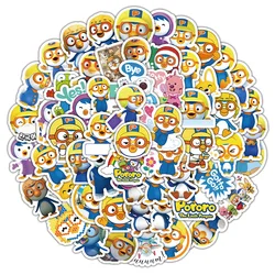 50pcs New Pororo Personalized Creative DIY Handbook Stickers Mobile Phone Skateboard Decoration Stickers