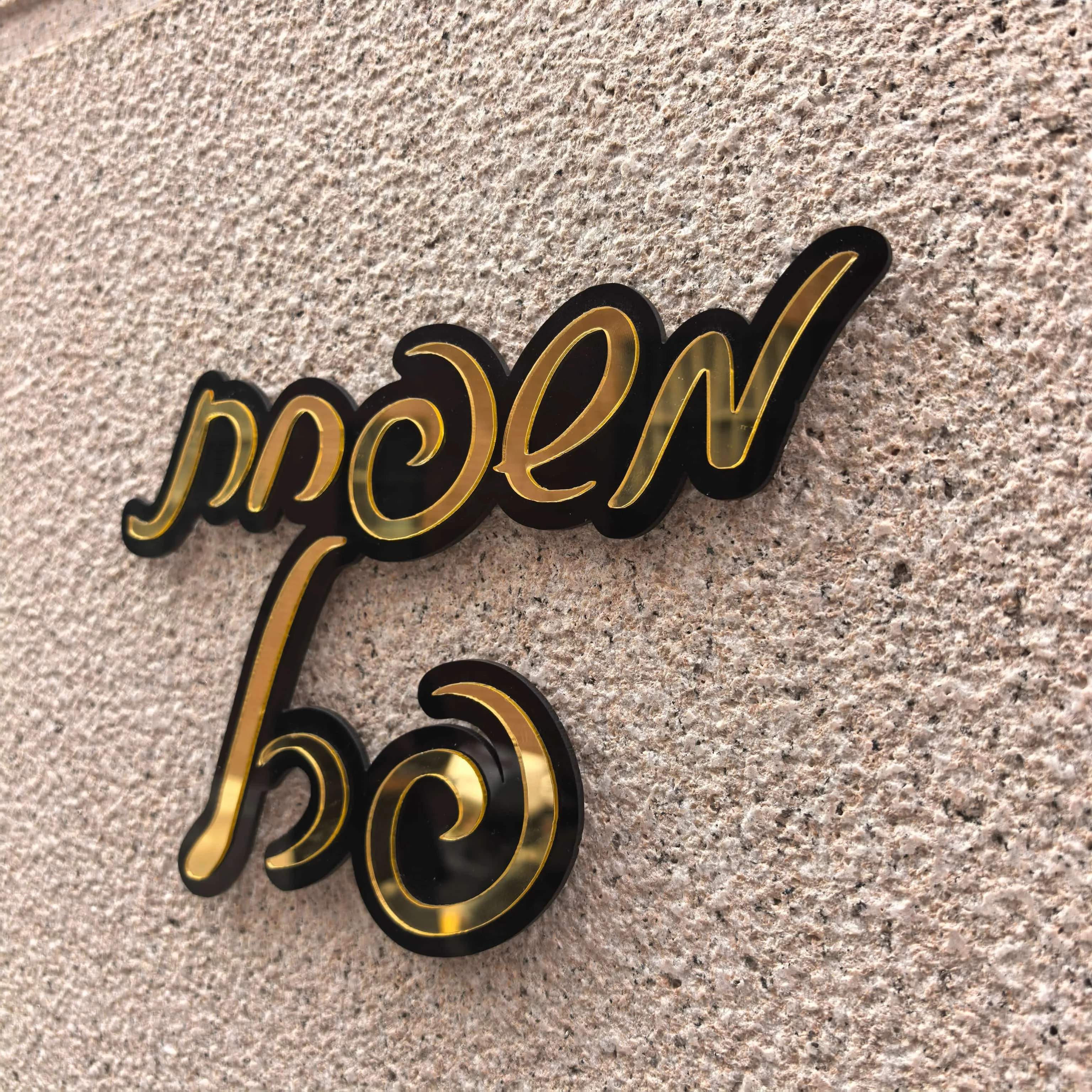 Customized Name Logo Personalized Acrylic Name Sign Nursery Wall Decoration Safe Harmless Name Sign Baby Room Children's Gift