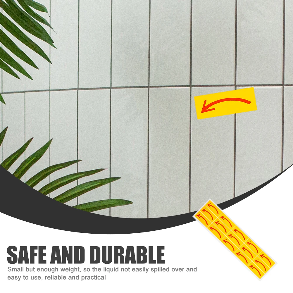

20pcs Arrow Sticker Decal Adhesive Directional Indicator For Warehouse Office School Factory Safety Warning Sign Arrow Marking