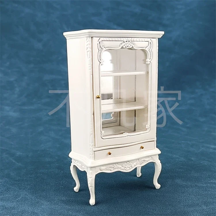 Dollhouse Miniature Handmade Móveis, Mini Carpintaria, Gabinete, Cadeira, Mesa, Cena Artesanal, Bjd Boneca, 1:12, Modelo Vintage