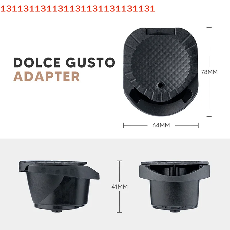 Adaptador de Cápsulas de Café Reutilizables para Dolce Gusto Genio S Crema Pod, Compatible con Molinillos de Café