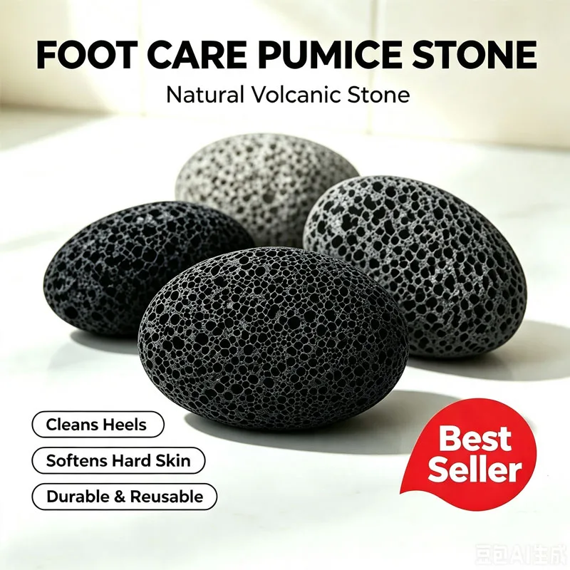1/2/3PCS Natural Lava Pumice Stone Pumice Stone for Feet Callus Removal Hard Skin Callus Remover Scrub Pumice Tool JCUO03