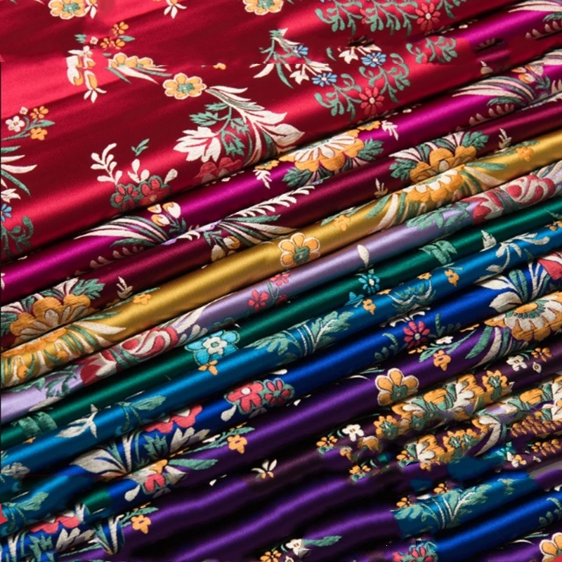 

75cm Wide Chinese Brocade Fabric, Wedding Cheongsam Qipao Tang Suit Fabric,Pillow Covers, Handwoven Craft, Performance Costume