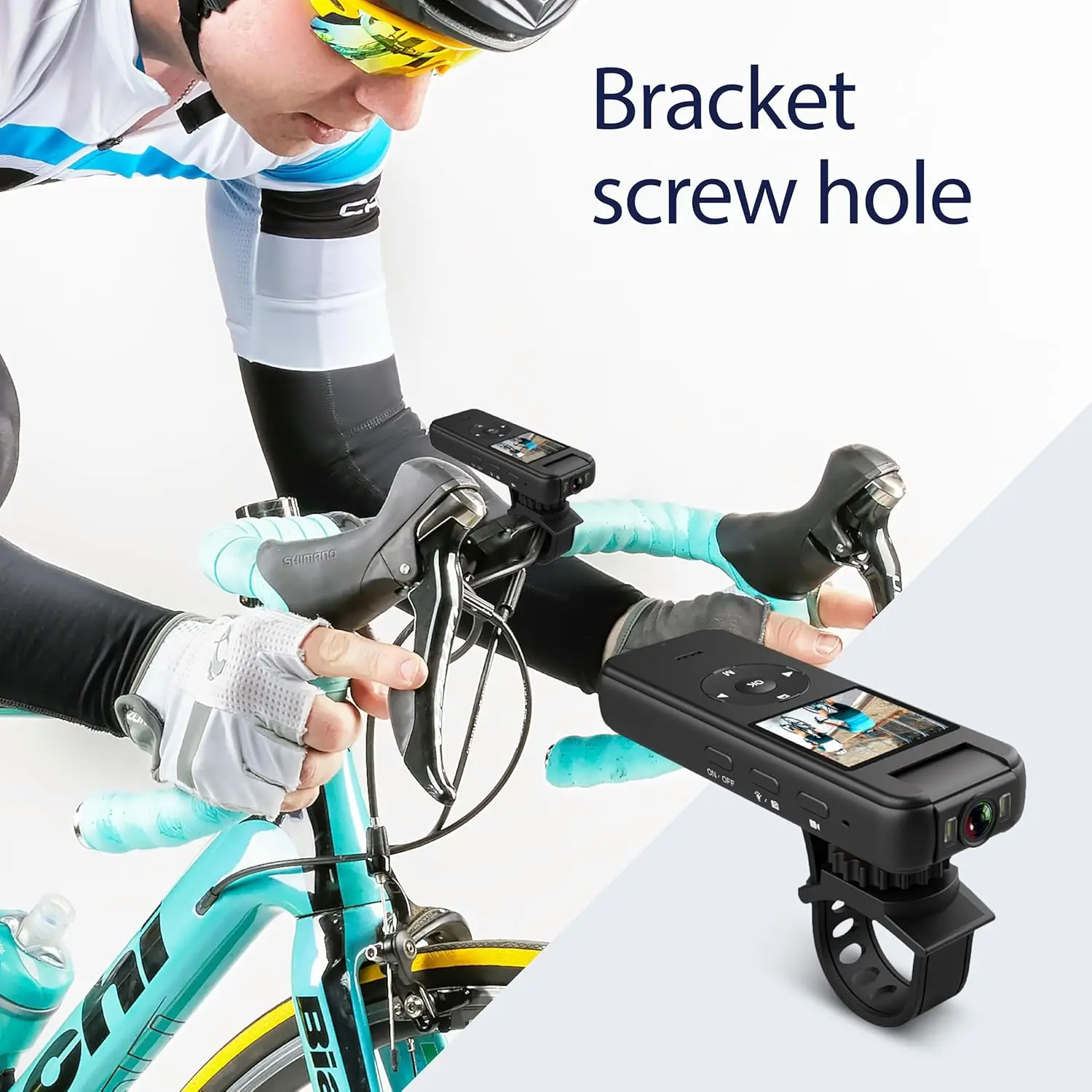 Объемная камера YTOM, 4K, 30 кадров в секунду, UHD-запись, 1,4 дюйма, экран, освещение ночного видения, 6 часов автономной работы, спортивная камера для улицы