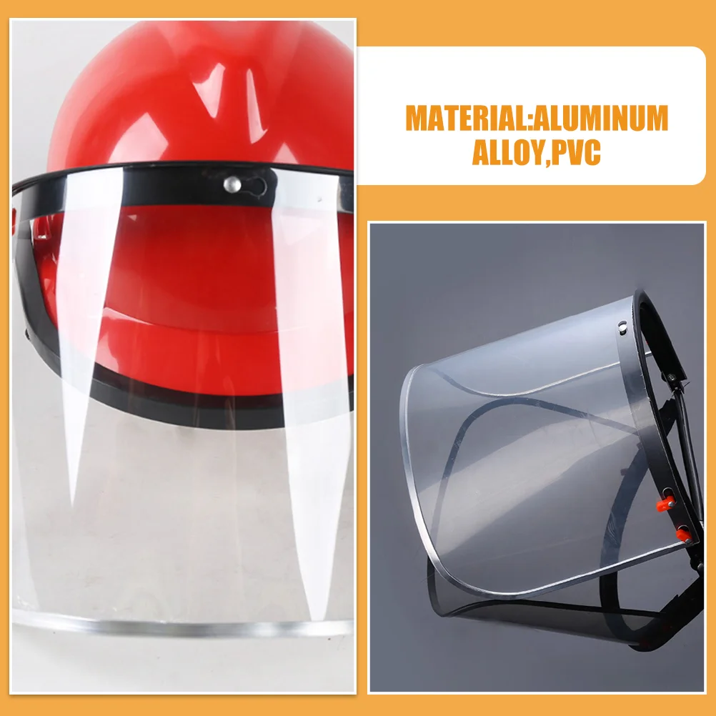 Transparent Protective Facial Shield for Hard Hat Multi-use Safety Visor for Grinding Polishing Cutting Anti-Splash Clear Mask