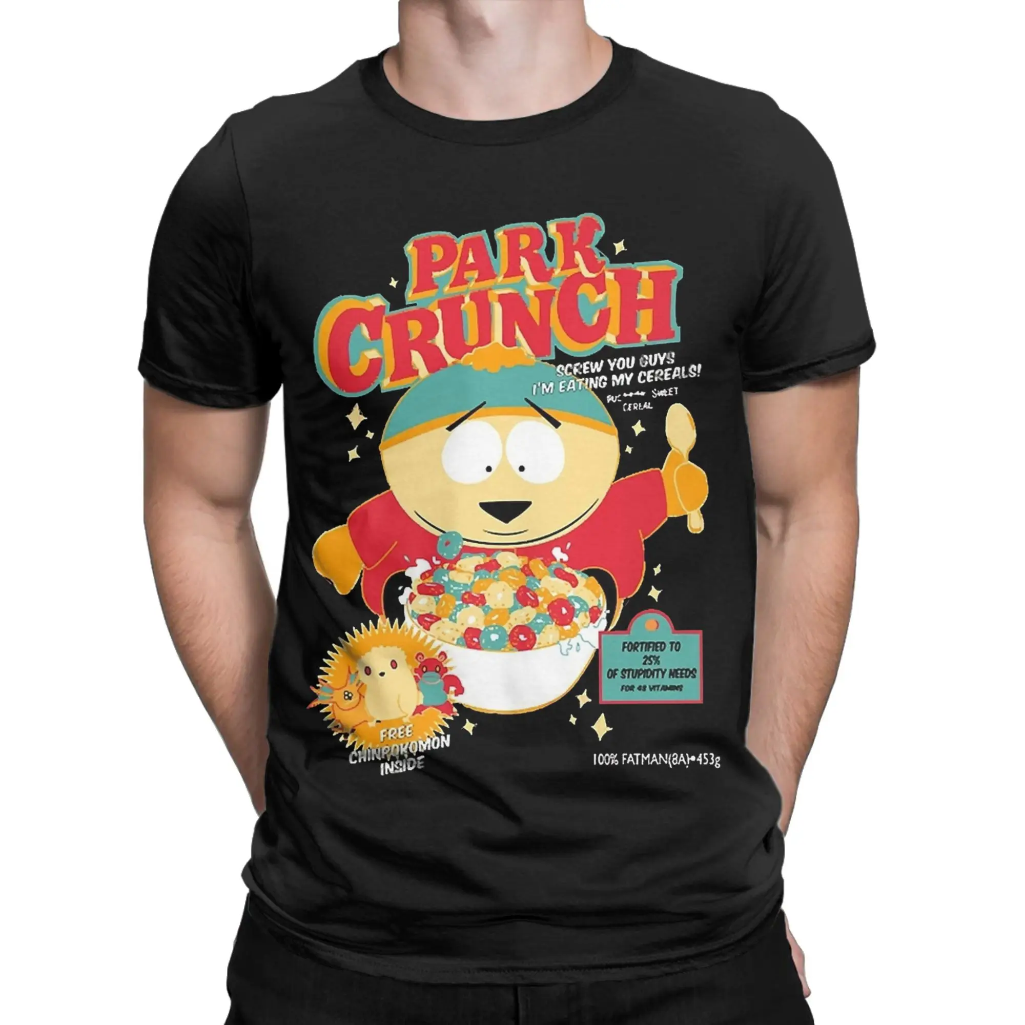 Souths Parks  T-Shirt Beach  Cart crunch Hip Hop T Shirts Couple Pure Cotton O Neck Top Tees Short Sleeve Vintage Tshirt