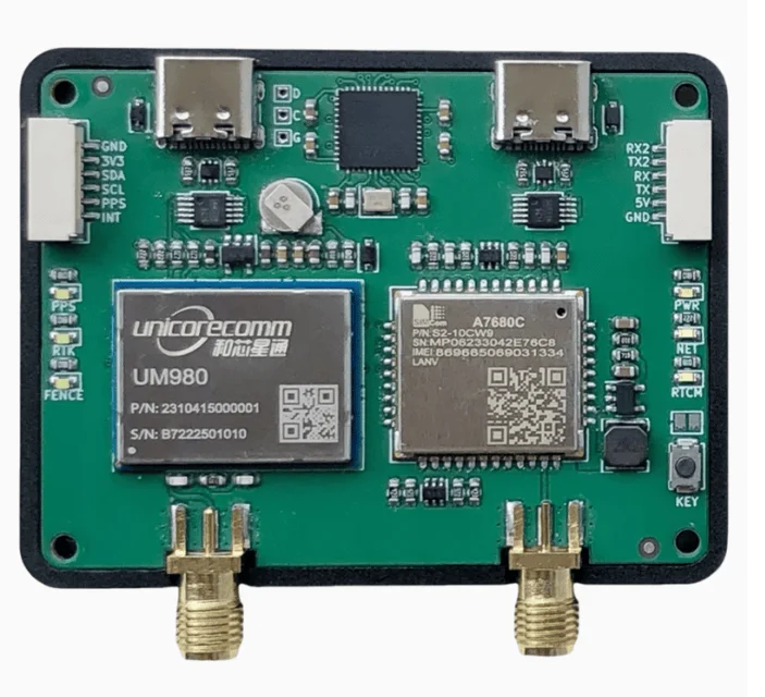 

90% новый чип UM980 UM982 BDS/GPS/ГЛОНАСС/Galileo/QzsS 4G полночастотный высокоточный модуль позиционирования RTK 1-2 см 1 см + 1 ppm